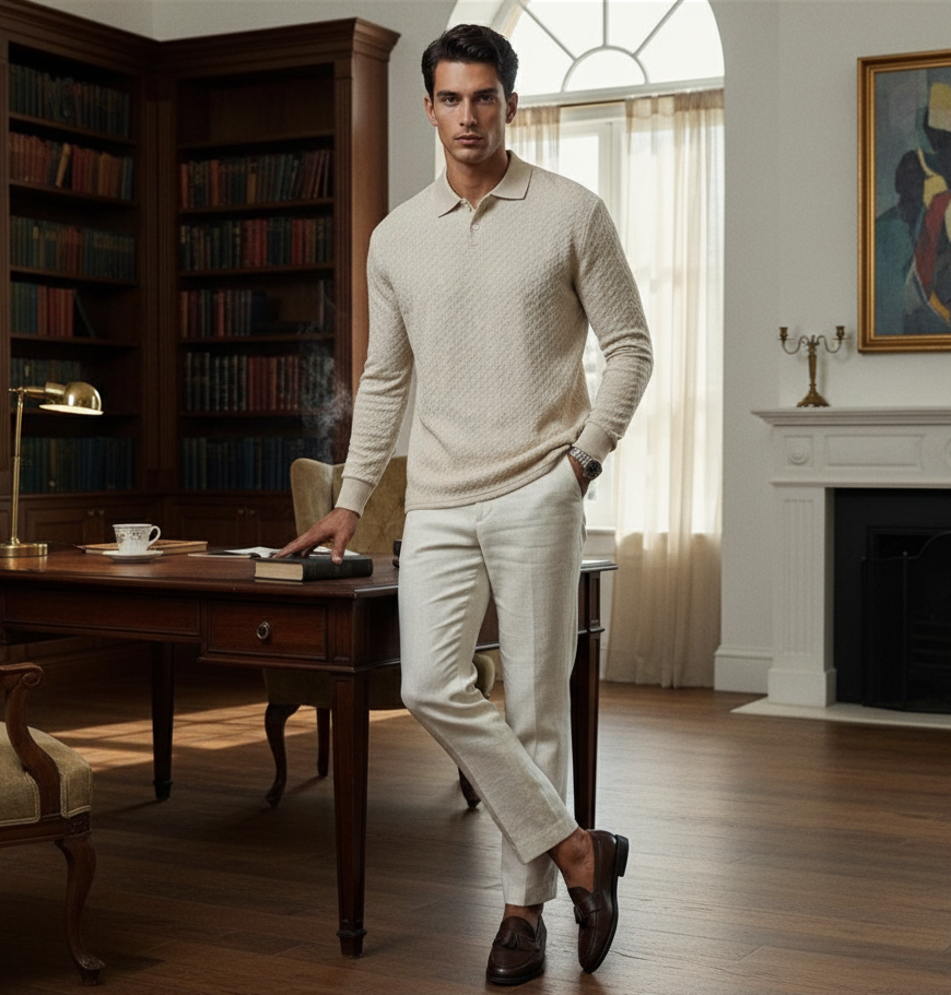 Premium Textured Long-Sleeve