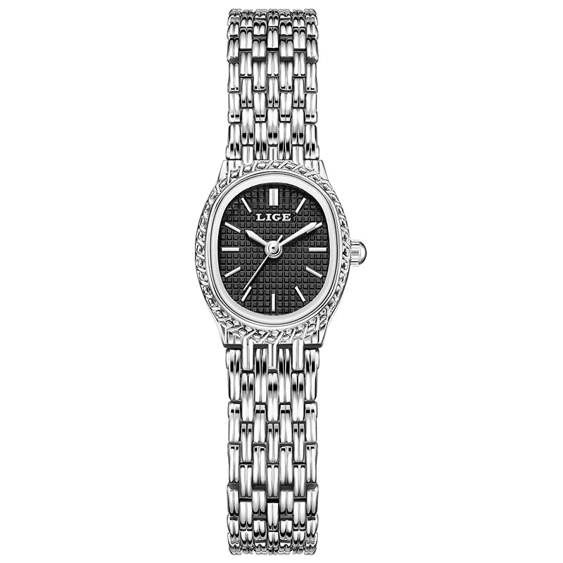 LIGE Luxury Women’s Waterproof Quartz Watch with Elegant Steel Bracelet