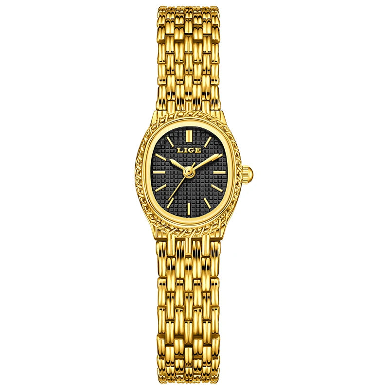 LIGE Luxury Women’s Waterproof Quartz Watch with Elegant Steel Bracelet